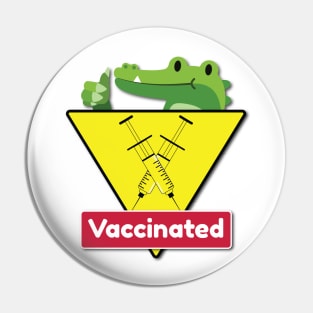 Vaccinated Alligator Pin