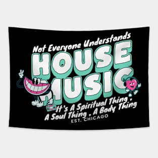 HOUSE MUSIC  - Not Everyone Understands Watermelon (ice blue) Tapestry