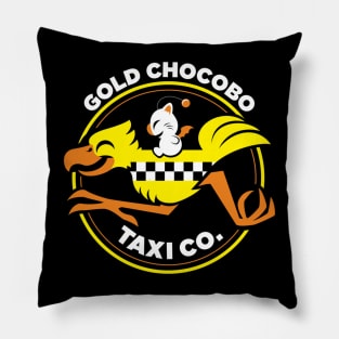 Gold-Chocobo Taxi Co Pillow