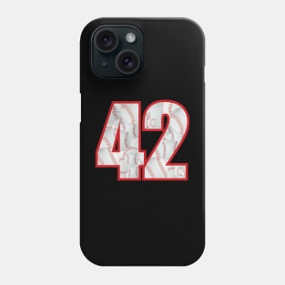 Baseball Number #42 Forty Two Lucky Favorite Jersey Number. Phone Case