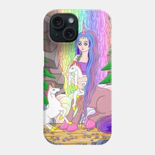 Centaur and baby unicorns Phone Case