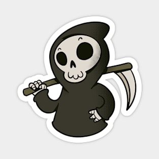 Cute Grim Reaper Cartoon Magnet