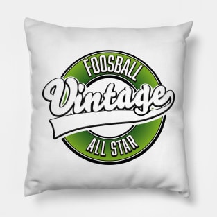 Foosball vintage all star logo Pillow