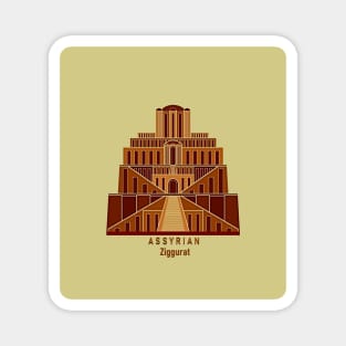 Assyrian Ziggurat Magnet