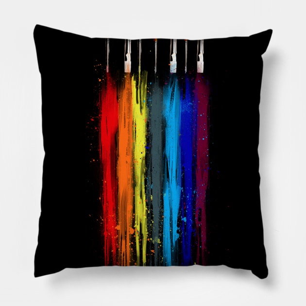 Paint abstract Pillow by barmalisiRTB