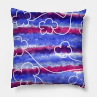 Floral Tie Dye Pillow