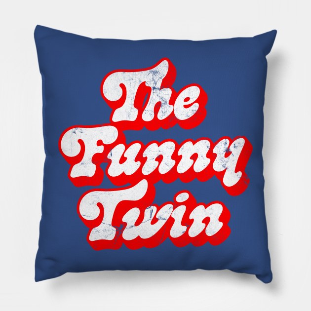 The Funny Twin - Twin Gift Design Pillow by DankFutura