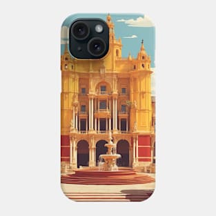 Plaza de España Seville Spain Travel Tourism Retro Vintage Phone Case