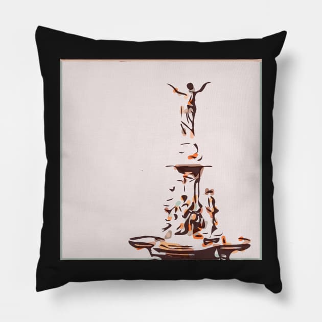 Fountain Square Pillow by exentric-wren