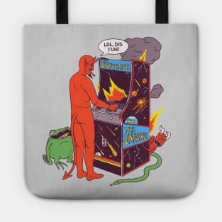 Satan Controlling the Universe Tote