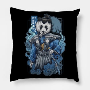 Samurai Panda Pillow