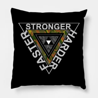 harder stronger faster Pillow