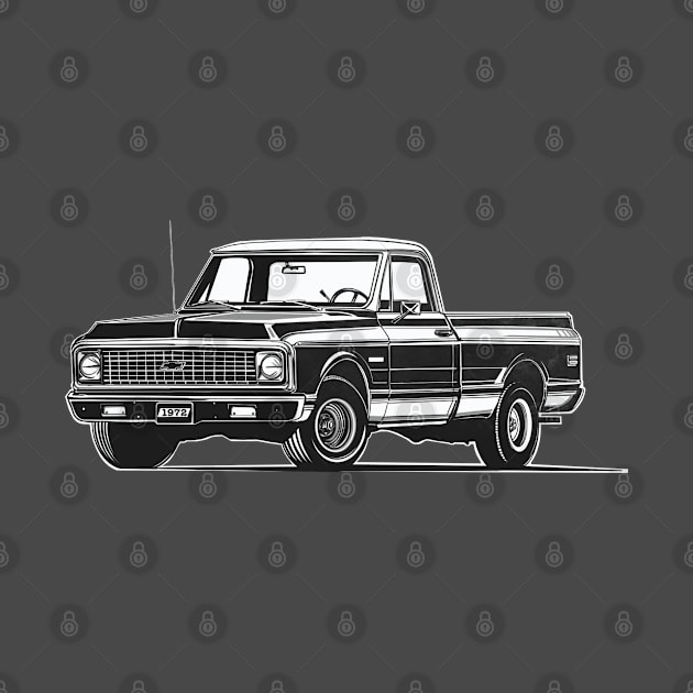 Chevy c 10 72's black edition by Saturasi