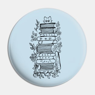 BOOKISH CAT Pin