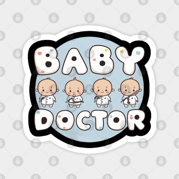 Baby doctor pediatrician Magnet by Spaceboyishere