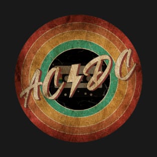 AC/DC Vintage Circle Art T-Shirt