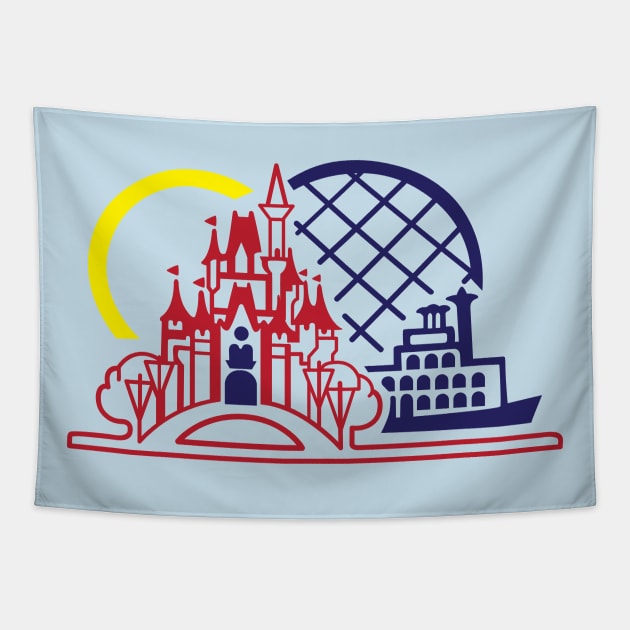 Vacation Kingdom Tapestry by Lunamis