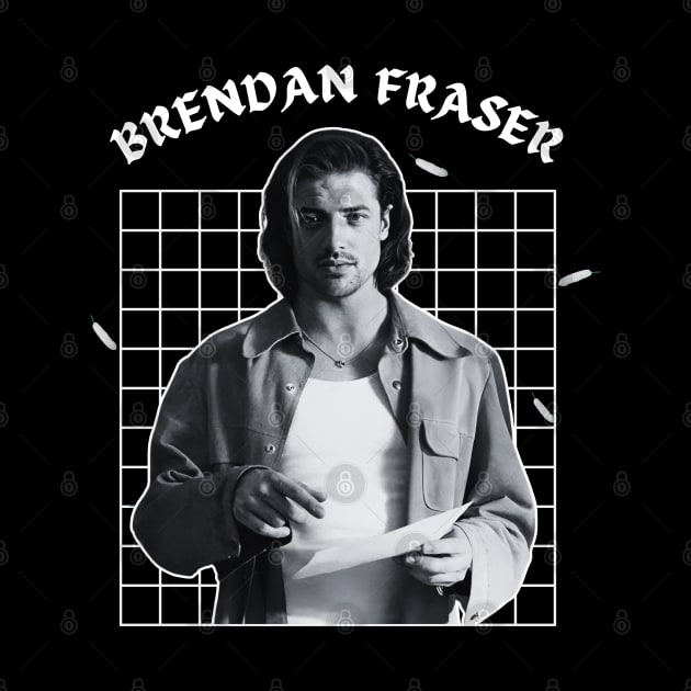 Brendan fraser --- 90s retro style by TempeGorengs