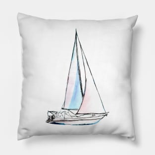Sailboat – ship ahoy! Pillow