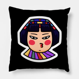 Geisha Retro Japanese Retro Colorful Kawaii Pillow