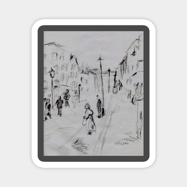 London Soho Magnet by DonWillisJrArt