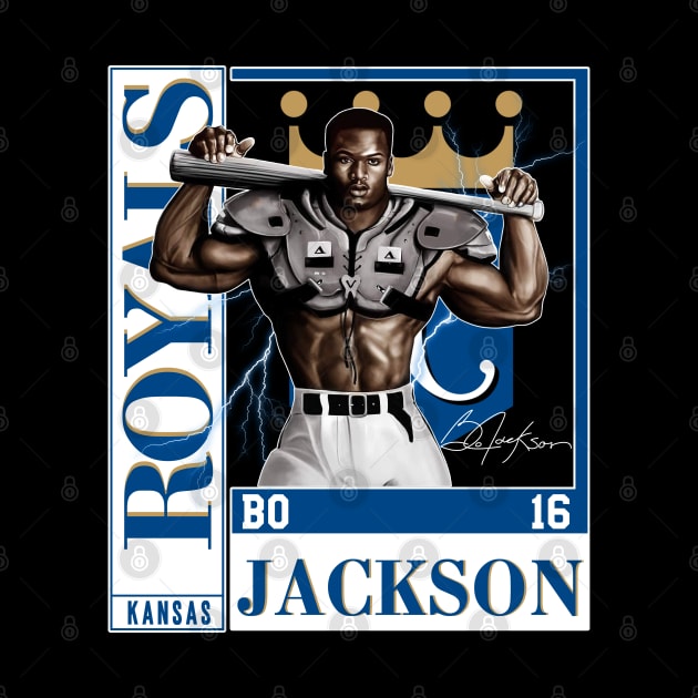 Bo Jackson Bo Knows Signature Vintage Legend Baseball Football Bootleg Rap Graphic Style by Koch Sean