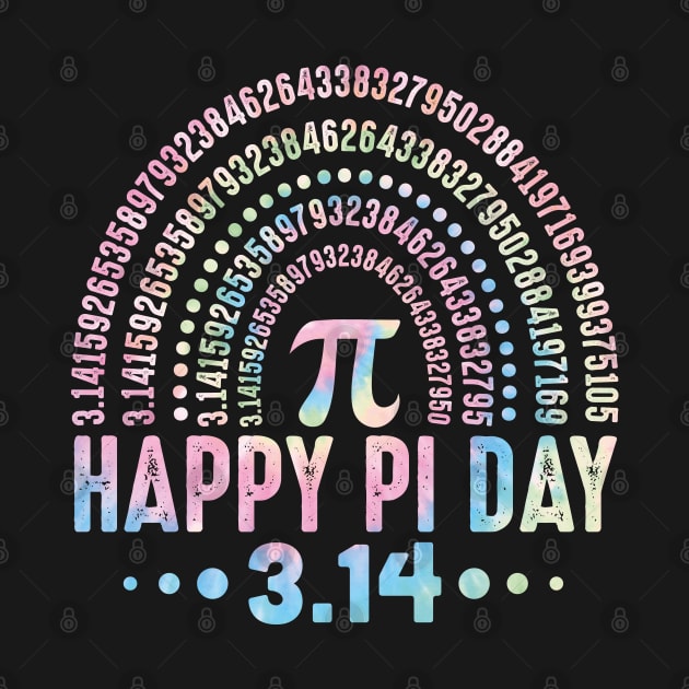 Happy Pi Day 3.14 Mathematic Math Teacher Tie Dye For Women Girl by SIMPLYSTICKS