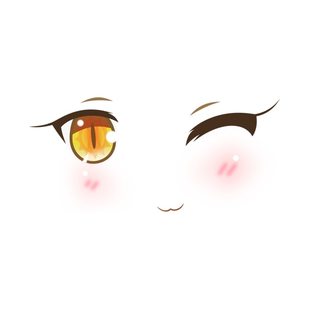 Anime eyes wink by AniMilan Design