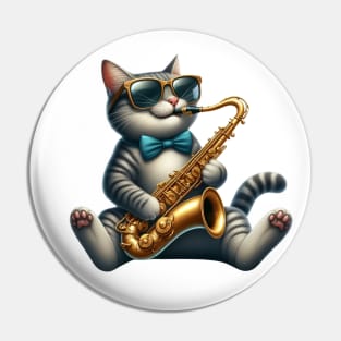 Jazz Cat Pin