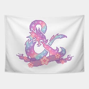 Dungeons and Dragons Dragon Pixel Art Tapestry