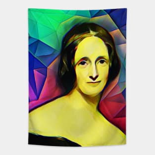 Mary Shelley Colourful Portrait | Mary Shelly Artwork 7 Tapestry