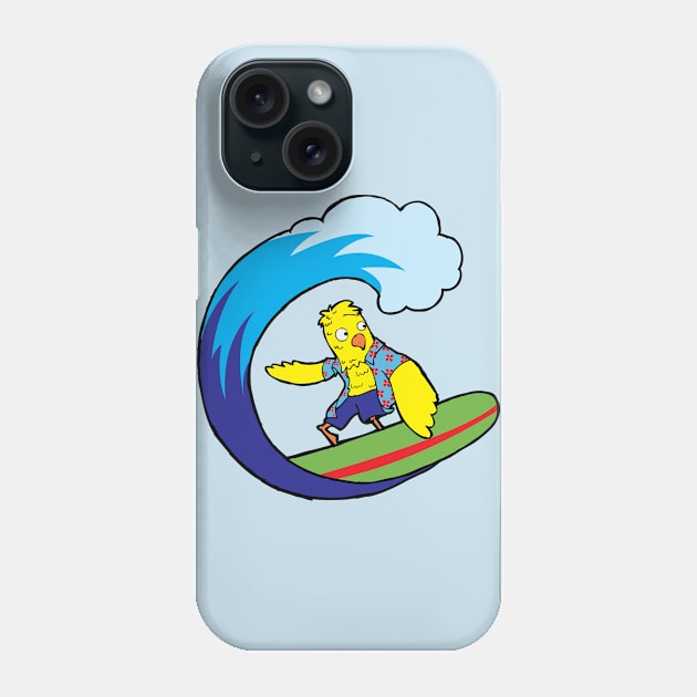 Surfin' Bird Phone Case by deancoledesign