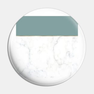 Teal marble Pin