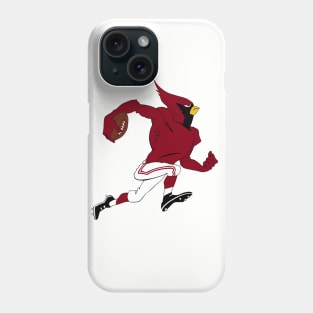 Big Red Grid Bird Phone Case