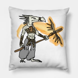 Dragonborn Warlock Pillow