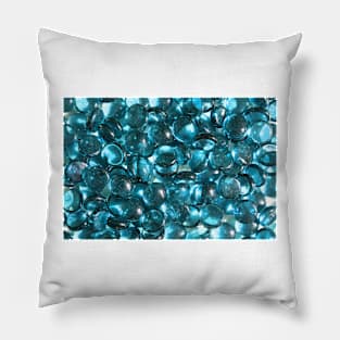 Blue Glass Stones Pillow