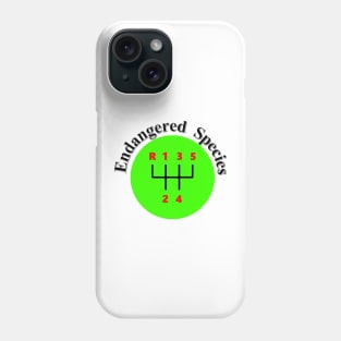 Endangered Species gear shift logo Phone Case