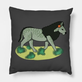 Quagga Lion Christmas Ornament :: Canines and Felines Pillow