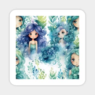 Mermaids Pattern 14 Magnet