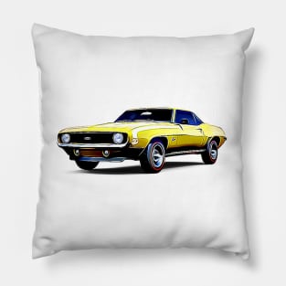 Camaro 69 Cartoon Pillow