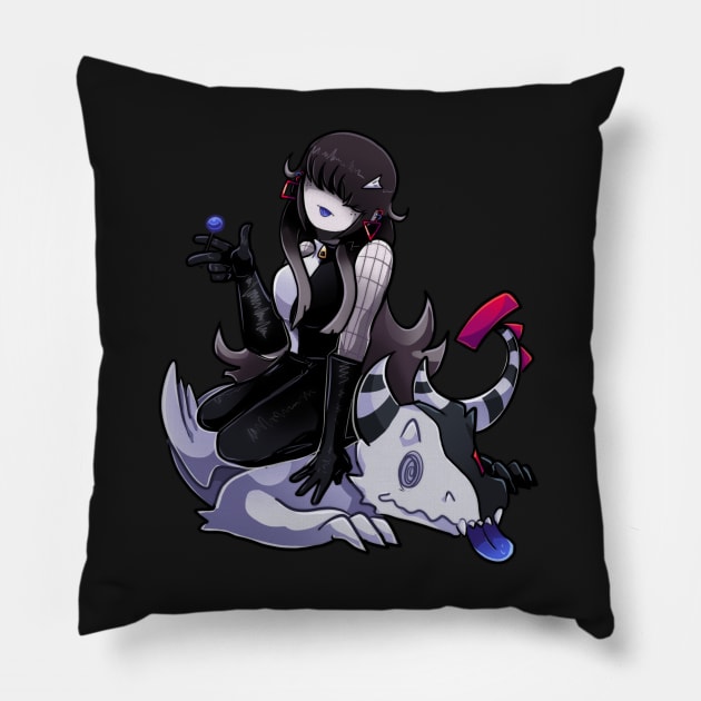 Medusa DDE Splash Art Pillow by spacebombz