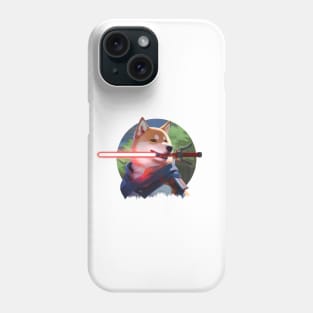 Shiba Warrior in the Enchanted Woods Phone Case