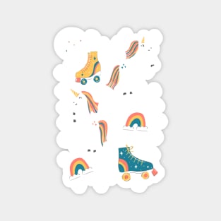 Unicorn Skate Party Magnet