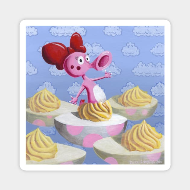 Birdo in Deviled Egg Magnet by drawingnikki