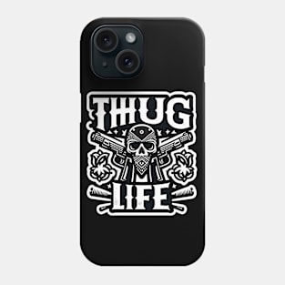 Thug Life Monochrome Street Art Phone Case