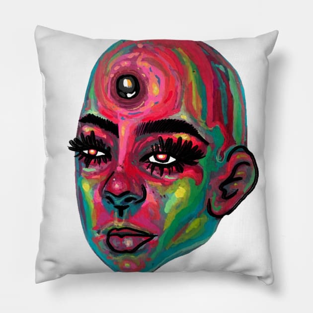 Mind Gem Pillow by Art by Ergate