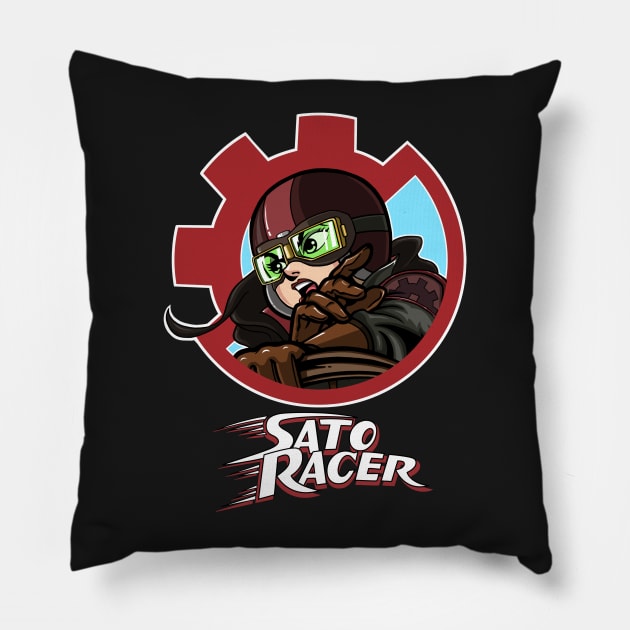 Sato Racer Pillow by Littlebluestudios