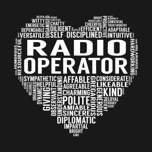Radio Operator Heart T-Shirt
