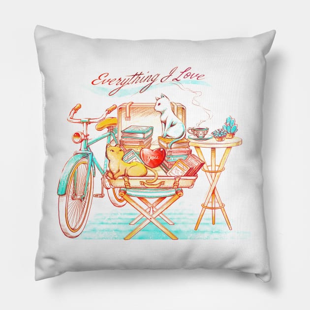 Everything I Love - Travelling Pillow by Tobe_Fonseca