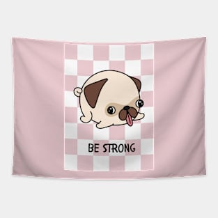 be friendly pug Tapestry